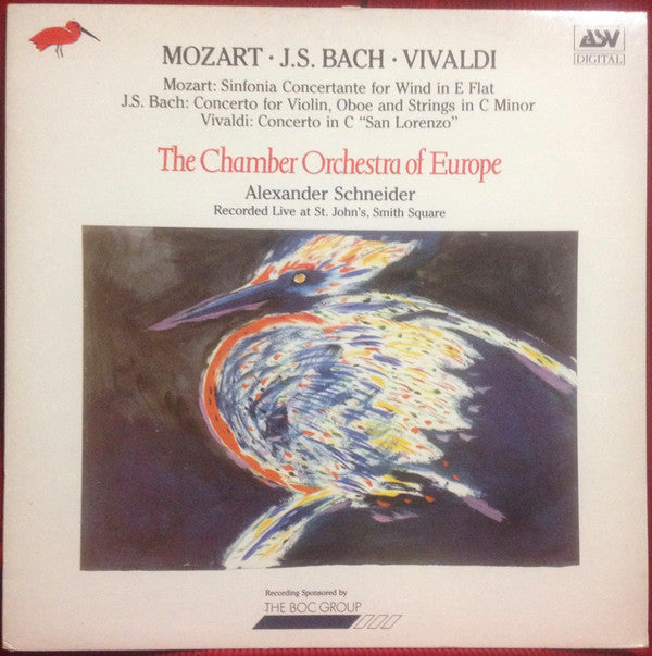 Wolfgang Amadeus Mozart, Johann Sebastian Bach, Antonio Vivaldi, The  Chamber Orchestra Of Europe, Alexander Schneider - Sinfonia Concertante For  Wind