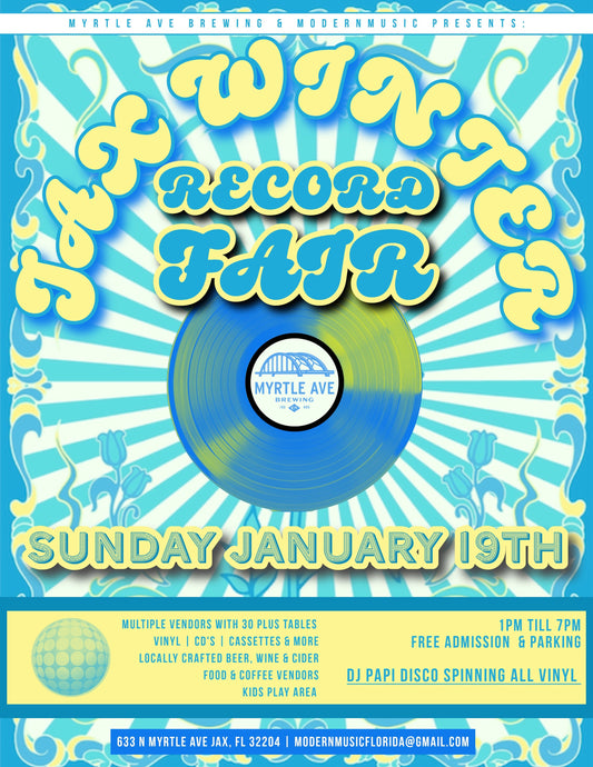 Jax Winter Record Fair Sun 1/19