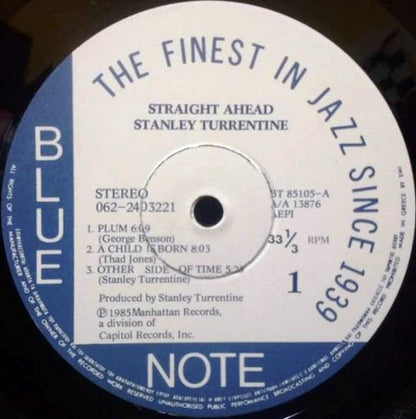 Stanley Turrentine : Straight Ahead (LP, Album)