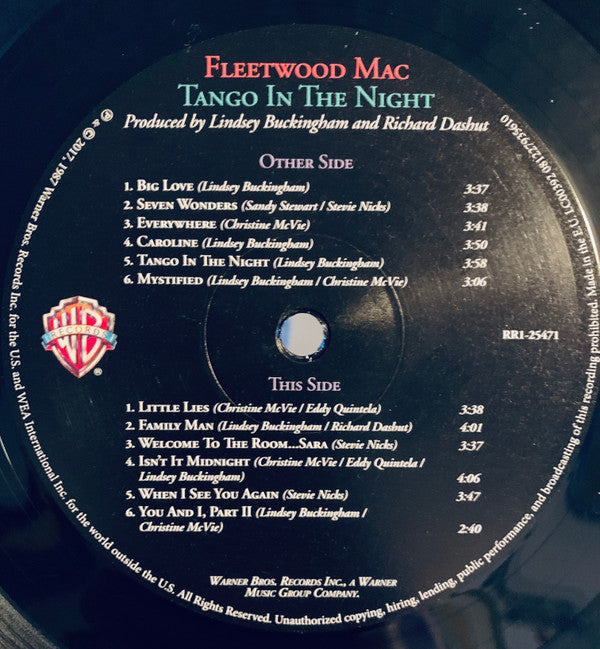 Fleetwood Mac : Tango In The Night (LP, Album, RE, RM, 180)