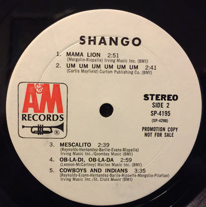 Shango (3) : Shango (LP, Album, Promo)