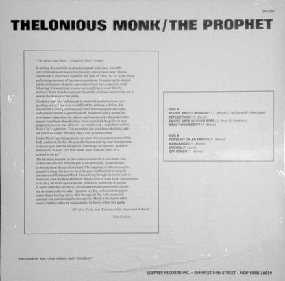 Thelonious Monk : The Prophet (LP, Album, RE)