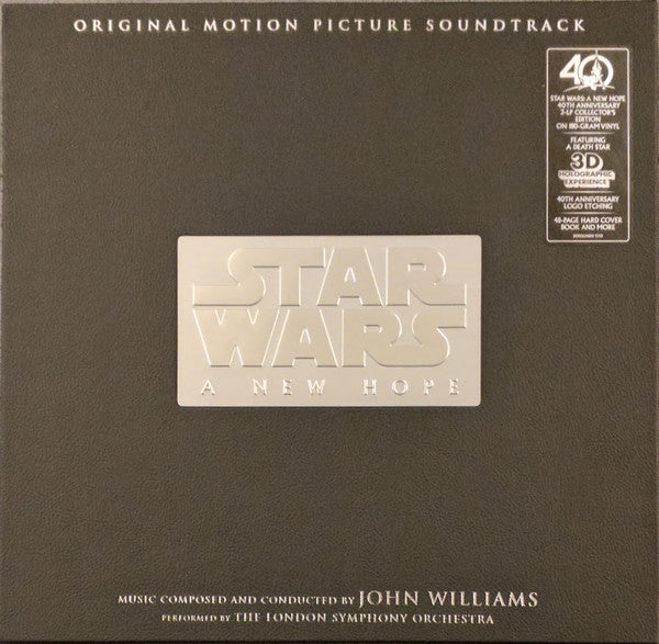 John Williams (4), The London Symphony Orchestra* : Star Wars: A New Hope (40th Anniversary) (2xLP, Album, RM + 12", S/Sided, Etch, RM, Hol + Bo)