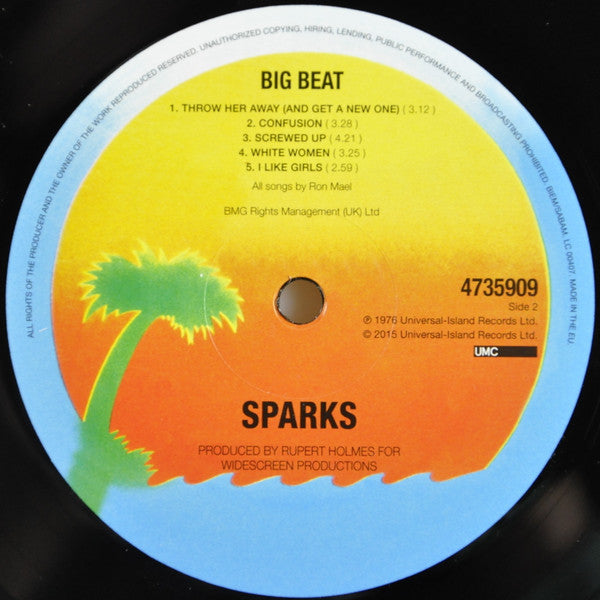 Sparks : Big Beat (LP, Album, RE, RM, RP)