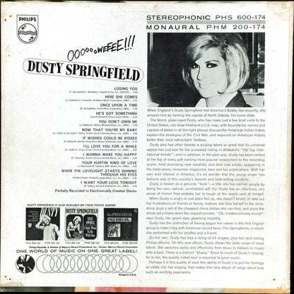 Dusty Springfield : OoooooWeeee!!! (LP, Album, Mono, Ric)