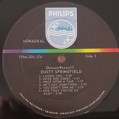 Dusty Springfield : OoooooWeeee!!! (LP, Album, Mono, Ric)