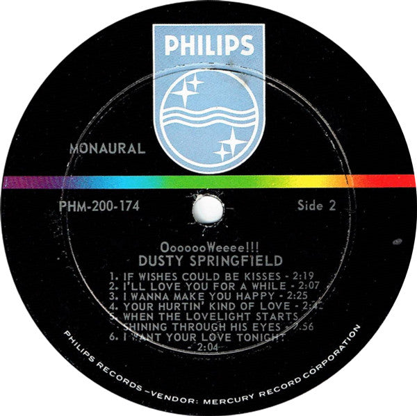 Dusty Springfield : OoooooWeeee!!! (LP, Album, Mono, Ric)