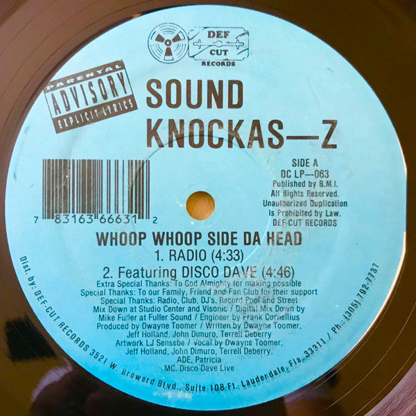 Buy Sound Knockas-Z : Whoop Whoop Side Da Head (12