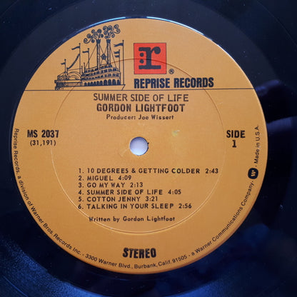 Gordon Lightfoot : Summer Side Of Life (LP, Album, RE)