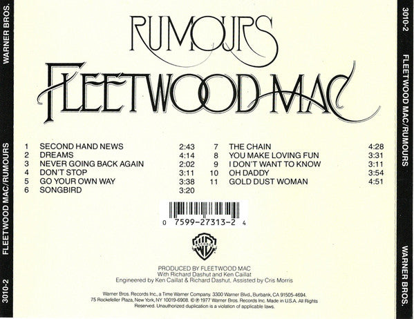 Fleetwood Mac : Rumours (CD, Album, RE)