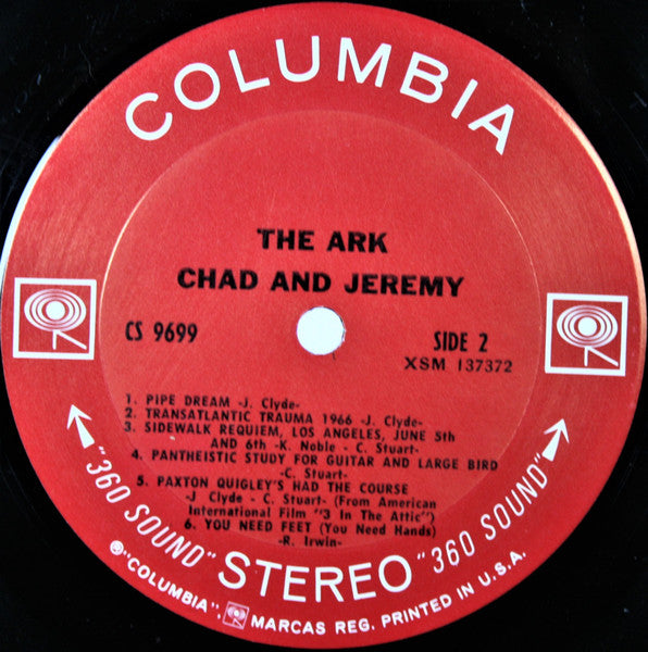 Chad Stuart - Jeremy Clyde* : The Ark (LP, Album, Ter)