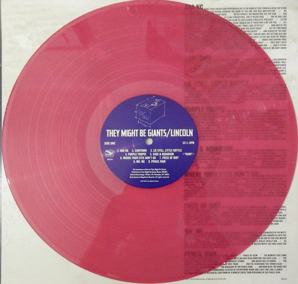 They Might Be Giants : Lincoln (LP, Album, Ltd, RE, RM, Red)