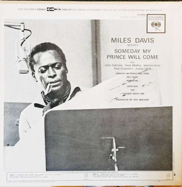 Miles Davis Sextet* : Someday My Prince Will Come (LP, Album, Pit)