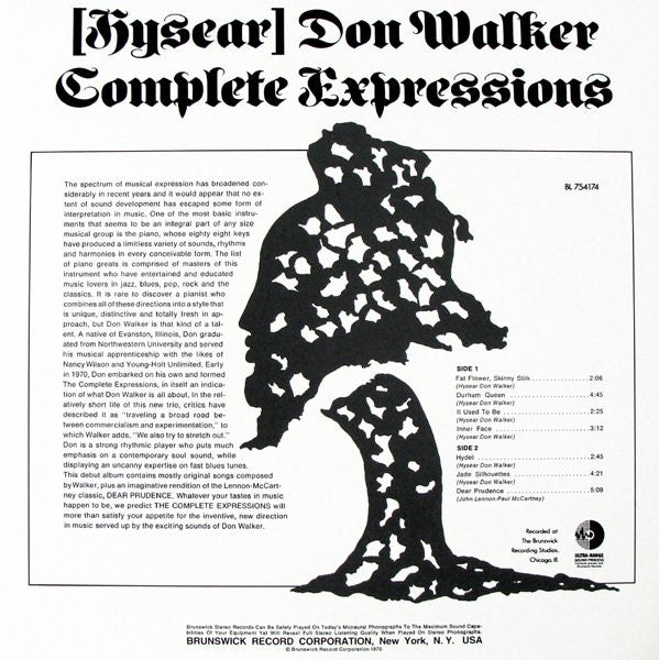 Hysear Don Walker : Complete Expressions (LP, Album, RE)