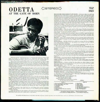 Odetta : At The Gate Of Horn (LP, Album, RE)