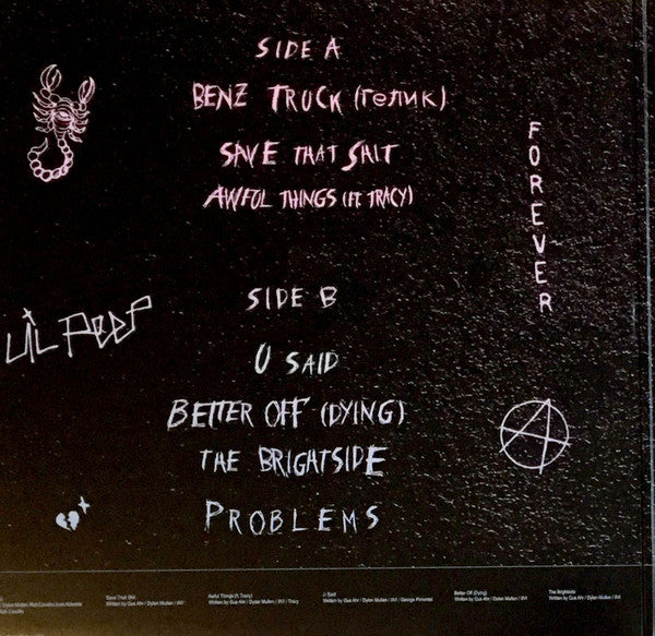 Lil Peep : Come Over When You're Sober, Pt. 1 & Pt. 2 (LP, EP, Pin + LP, Album + Comp, Dlx, Ltd, RP)