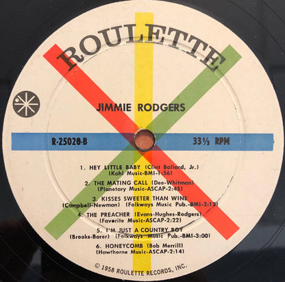 Jimmie Rodgers (2) : Jimmie Rodgers (LP, Album, RE)