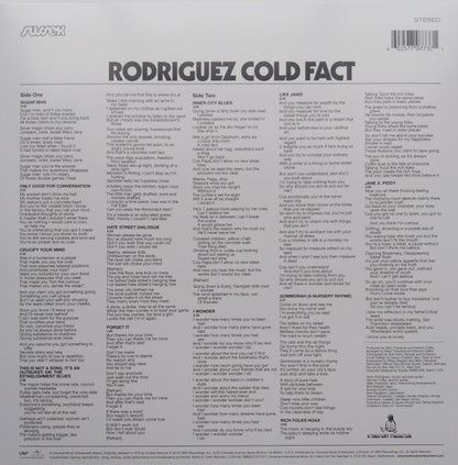 Rodriguez* : Cold Fact (LP, Album, RE, RM, 180)