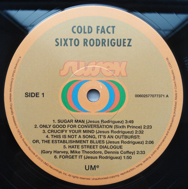 Rodriguez* : Cold Fact (LP, Album, RE, RM, 180)