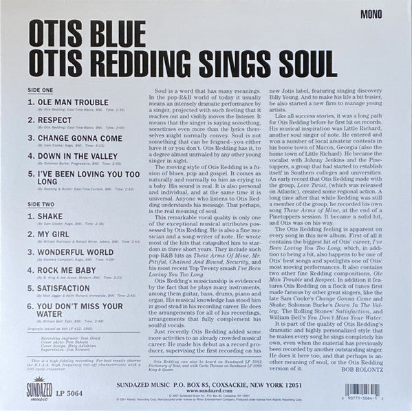 Otis Redding : Otis Blue / Otis Redding Sings Soul (LP, Album, Mono, RE, Rai)