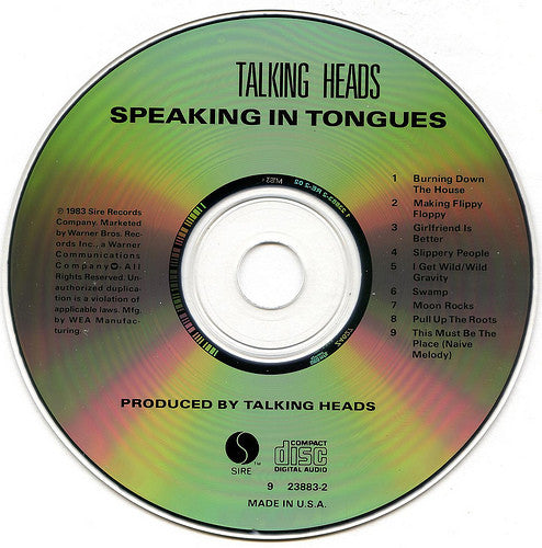 Talking Heads : Speaking In Tongues (CD, Album, RP)