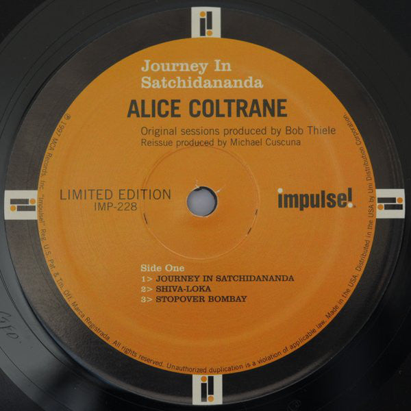 Alice Coltrane : Journey In Satchidananda (LP, Album, Ltd, RE, Gat)