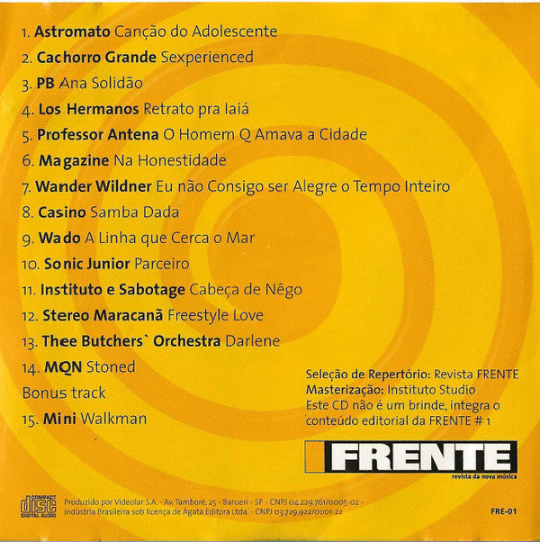 Various : Frente Vol. 1 Canções Que Gostaríamos de Ouvir Na Rádio (CD, Comp)