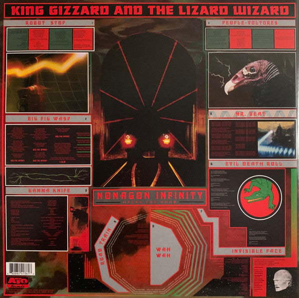 King Gizzard And The Lizard Wizard : Nonagon Infinity  (LP, Album, RE, Red)