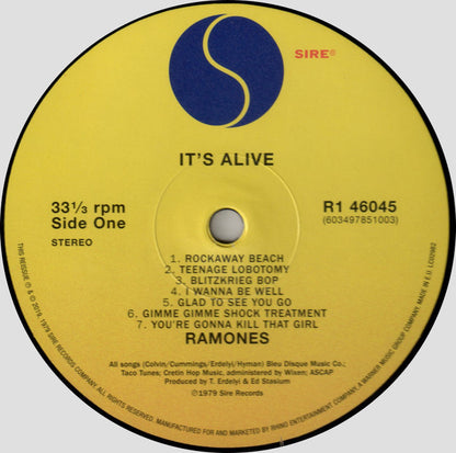 Ramones : It's Alive (2xLP, Album, RE, RM, 180)