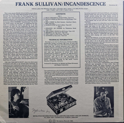 Frank Sullivan : Incandescence (LP, Album)