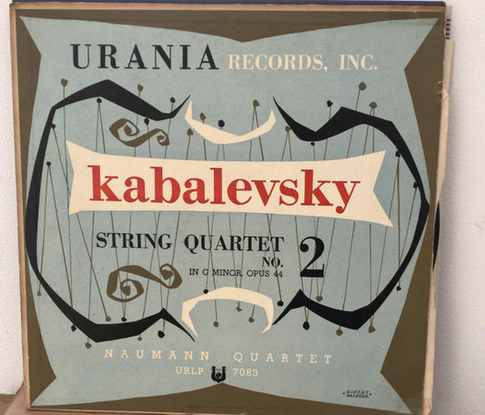 Kabalevsky*, Naumann Quartet* : String Quartet No. 2 In G Minor, Opus 44 (LP)