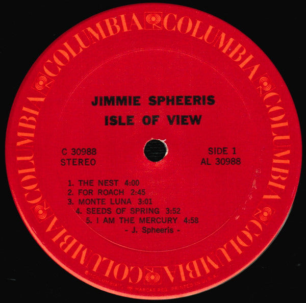 Jimmie Spheeris : Isle Of View (LP, Album)