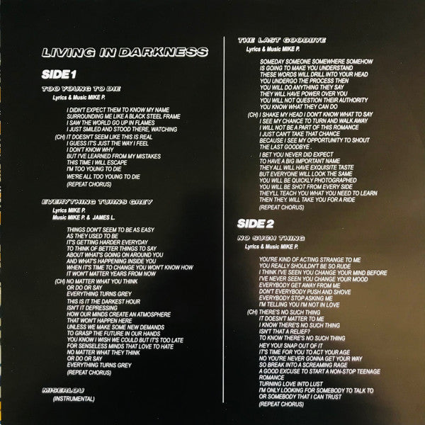 Agent Orange (7) : Living In Darkness (LP, Album, RE)