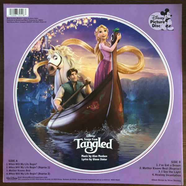 Various : Songs From Tangled (LP, Album, Pic, RE)