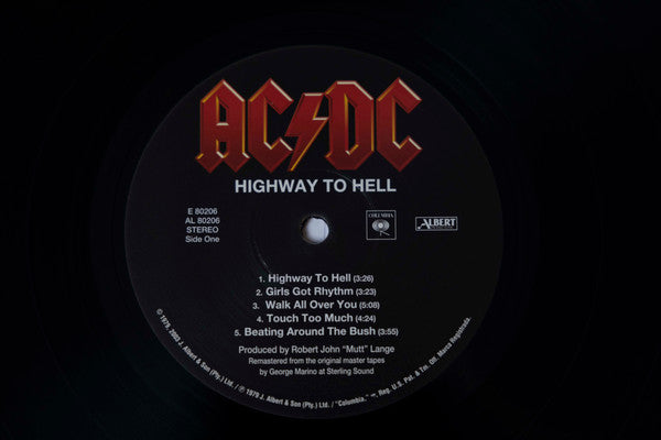 AC/DC : Highway To Hell (LP, Album, RE, RM, 180)