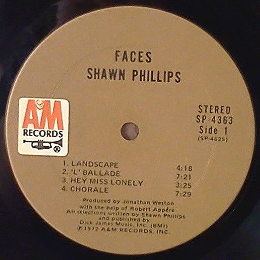 Shawn Phillips (2) : Faces (LP, Album)