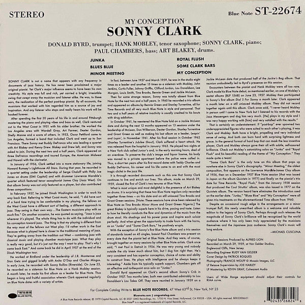 Sonny Clark : My Conception (LP, Album, RE, 180)