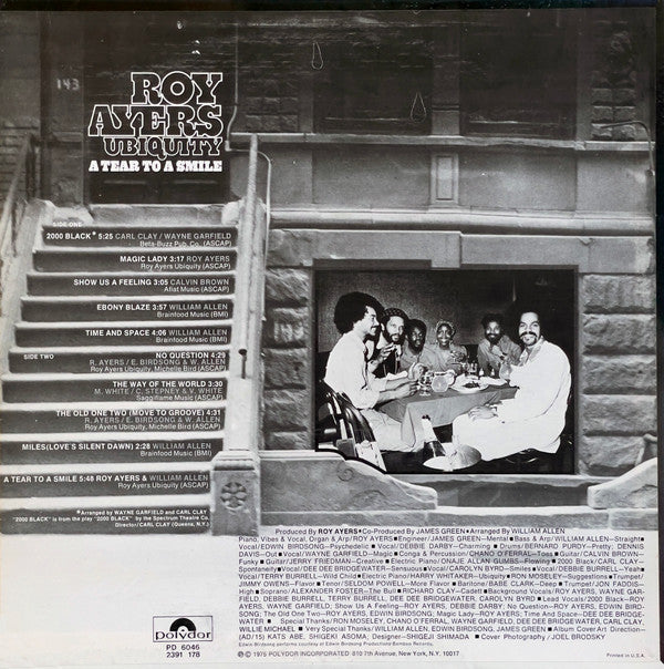 Roy Ayers Ubiquity - A Tear To A Smile (LP, Album, RE)