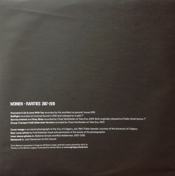 Women : Rarities 2007-2010 (12", EP, Comp)