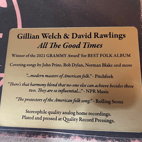 Gillian Welch & David Rawlings : All The Good Times (Are Past & Gone) (LP, Album, RE, RP)