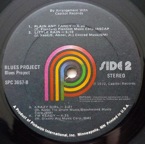 Blues Project* : Blues Project (LP, Album, RE)