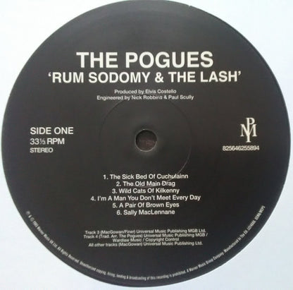 The Pogues : Rum Sodomy & The Lash (LP, Album, RE, RM, RP, 180)