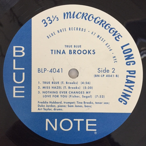 Tina Brooks : True Blue (LP, Album, RE, Sco)