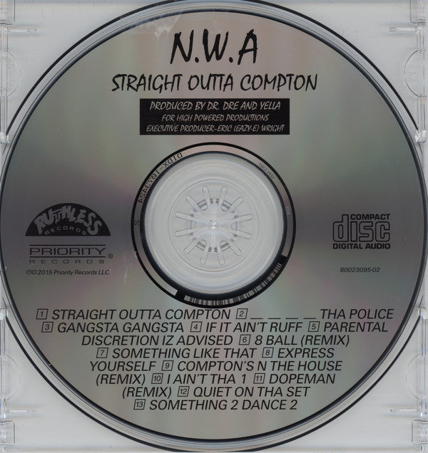 N.W.A* : Straight Outta Compton (CD, Album, RP)