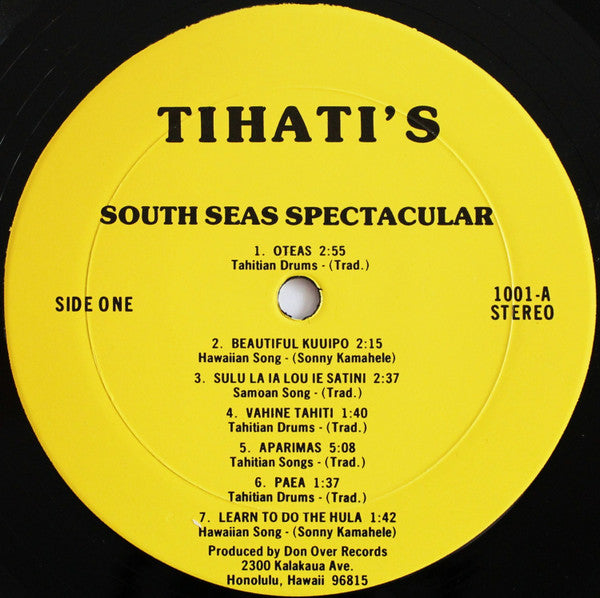 Unknown Artist : Tihati's South Seas Spectacular (LP, Comp, Yel)