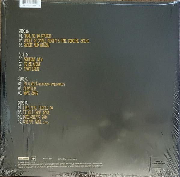 Hozier : Hozier (2xLP, Album, RE, Mem + CD, Album)