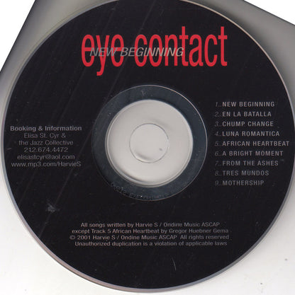 Harvie S & Eye Contact : New Beginning (CD, Album)