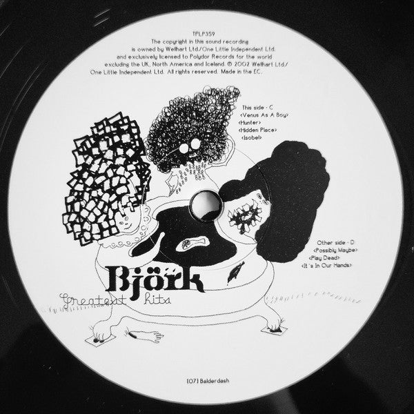 Björk : Greatest Hits (2xLP, Comp, RE, RP, Gat)