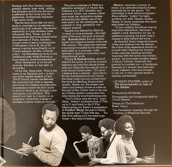 Alice Coltrane Featuring Pharoah Sanders And Joe Henderson - Ptah, The El  Daoud (LP, Album, RE, RM, 180)