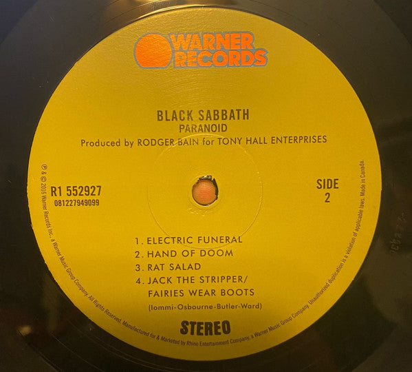 Black Sabbath - Paranoid - 1970 - Warner Bros. Records - Vinyl buying LP